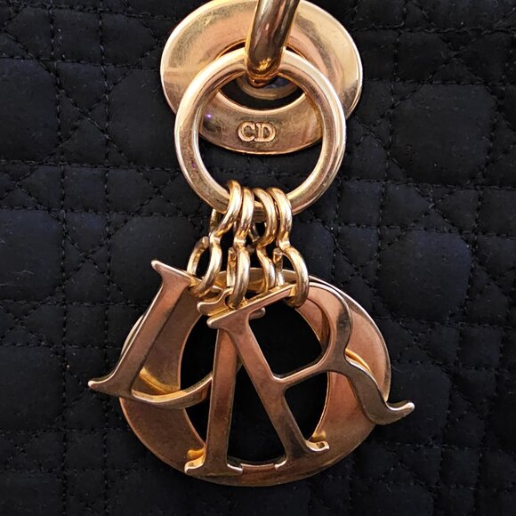 Lady dior medium nylon top handle bag - Picture 5 of 16